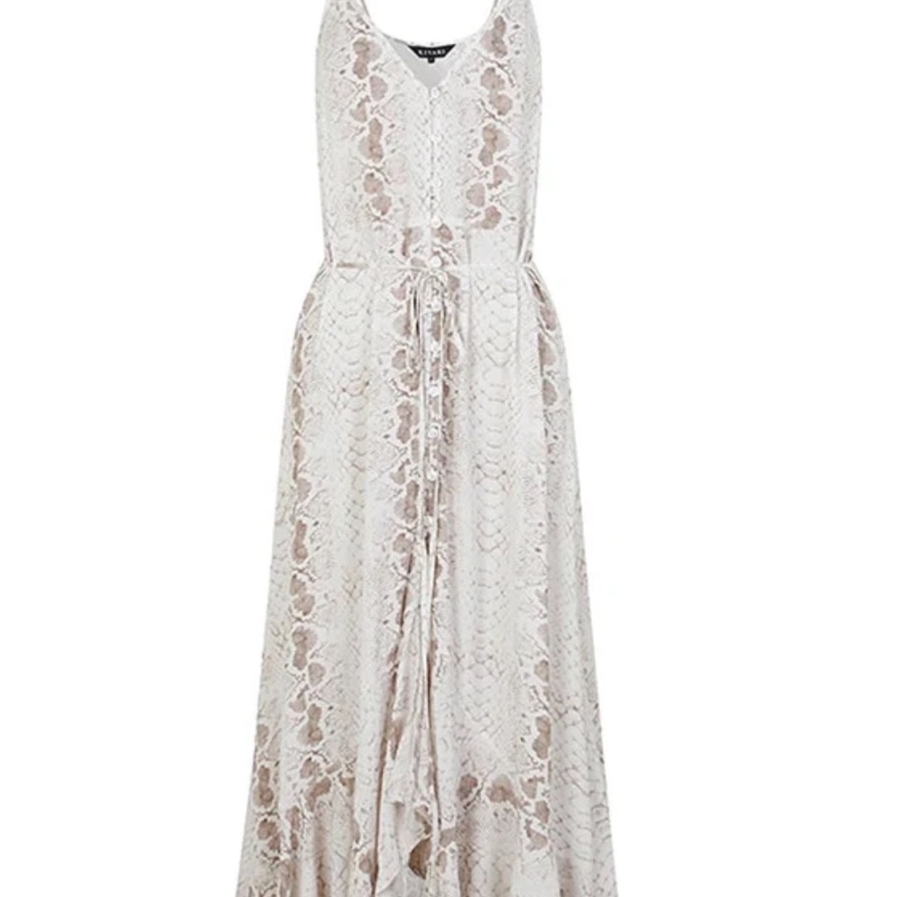 Elegant Snakeskin Maxi Dress